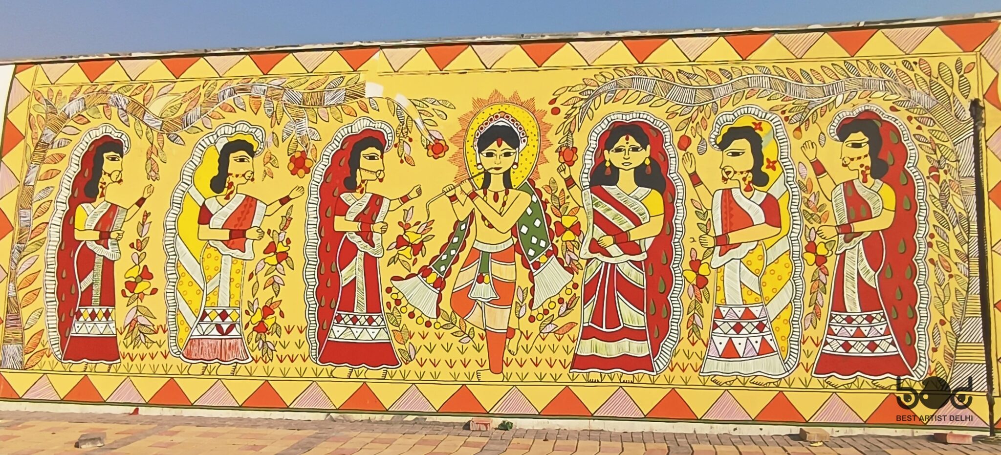 Madhubani painting artist in Delhi NCR and Gurugram, Madhubani wall painting artist