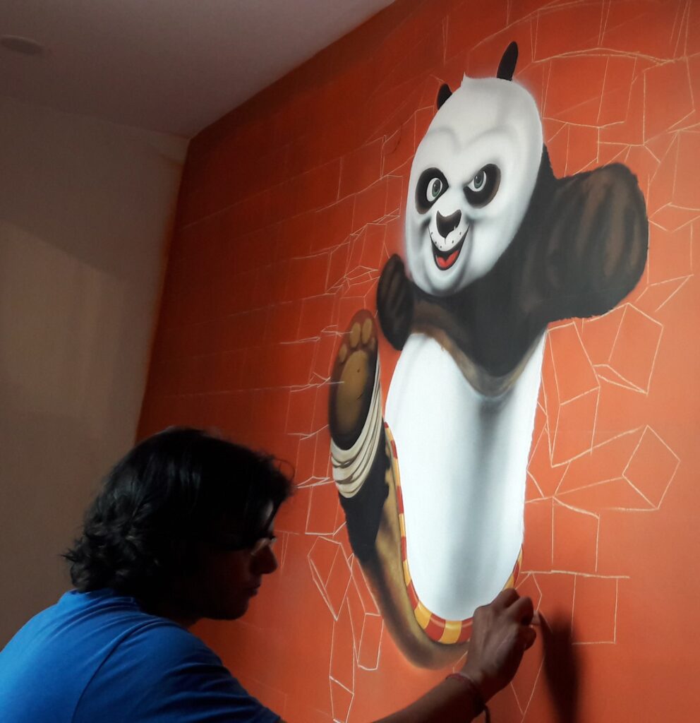 Wall painting Artist in Delhi NCR, Graffiti artist in Delhi, shutter graffiti art, Street Wall painting in Delhi, wall art in Delhi, wall painting artist in Delhi, mural art in Delhi