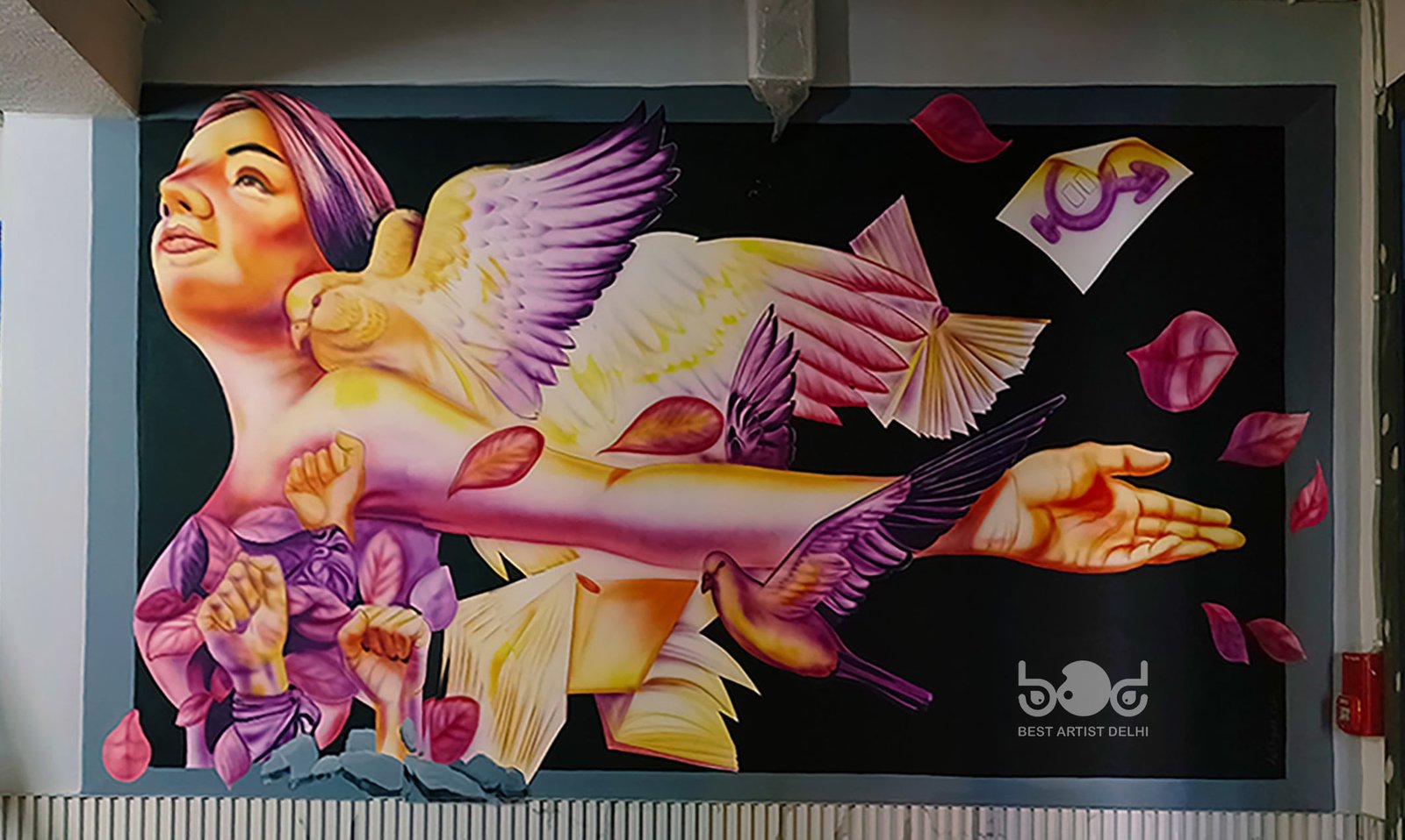 spray artist in delhi ncr and gurugram, best spray graffiti artist in delhi ncr, spray wall painting artist in delhi ncr, zoco