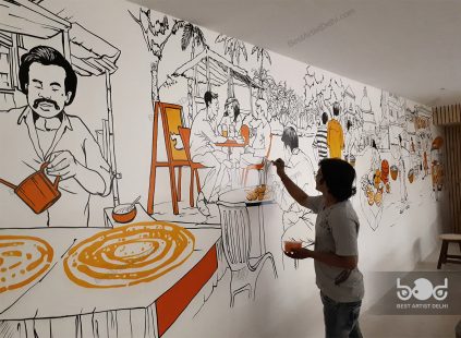 Best doodle artist in Delhi, Gurugram and Noida, Best doodle wall painting artist in Delhi, Gurugram, and Noida, Best Spray artist in Delhi, Gurugram, and Noida, Best doodle Mural artist in Delhi, Gurugram and Noida